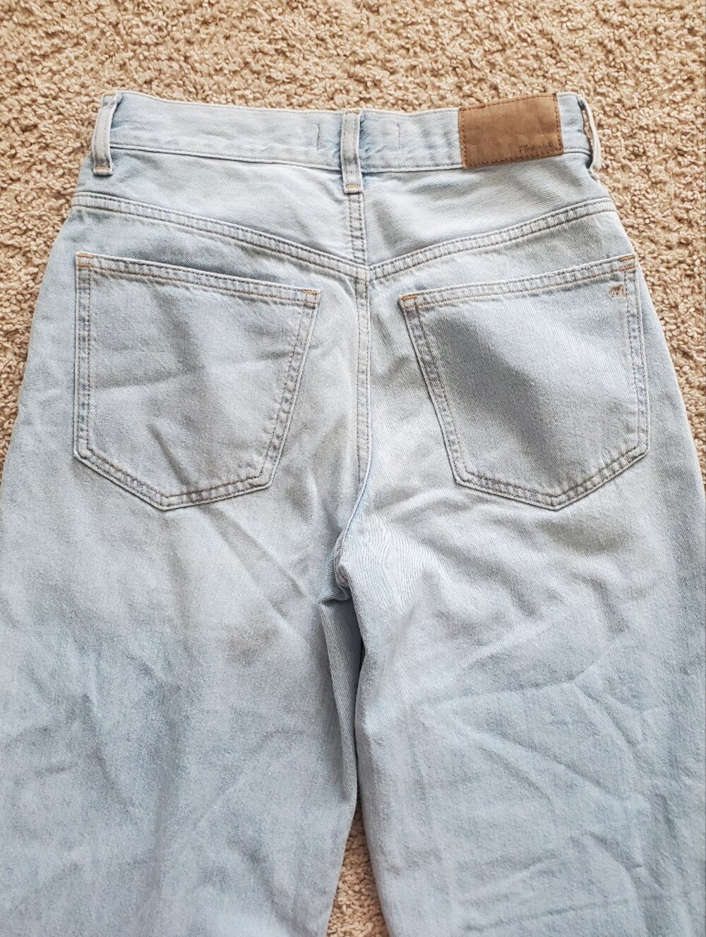 Madewell The Perfect Vintage Wide Leg Crop Jean Light Blue Womens Size 24 Cotton - Picture 8 of 9